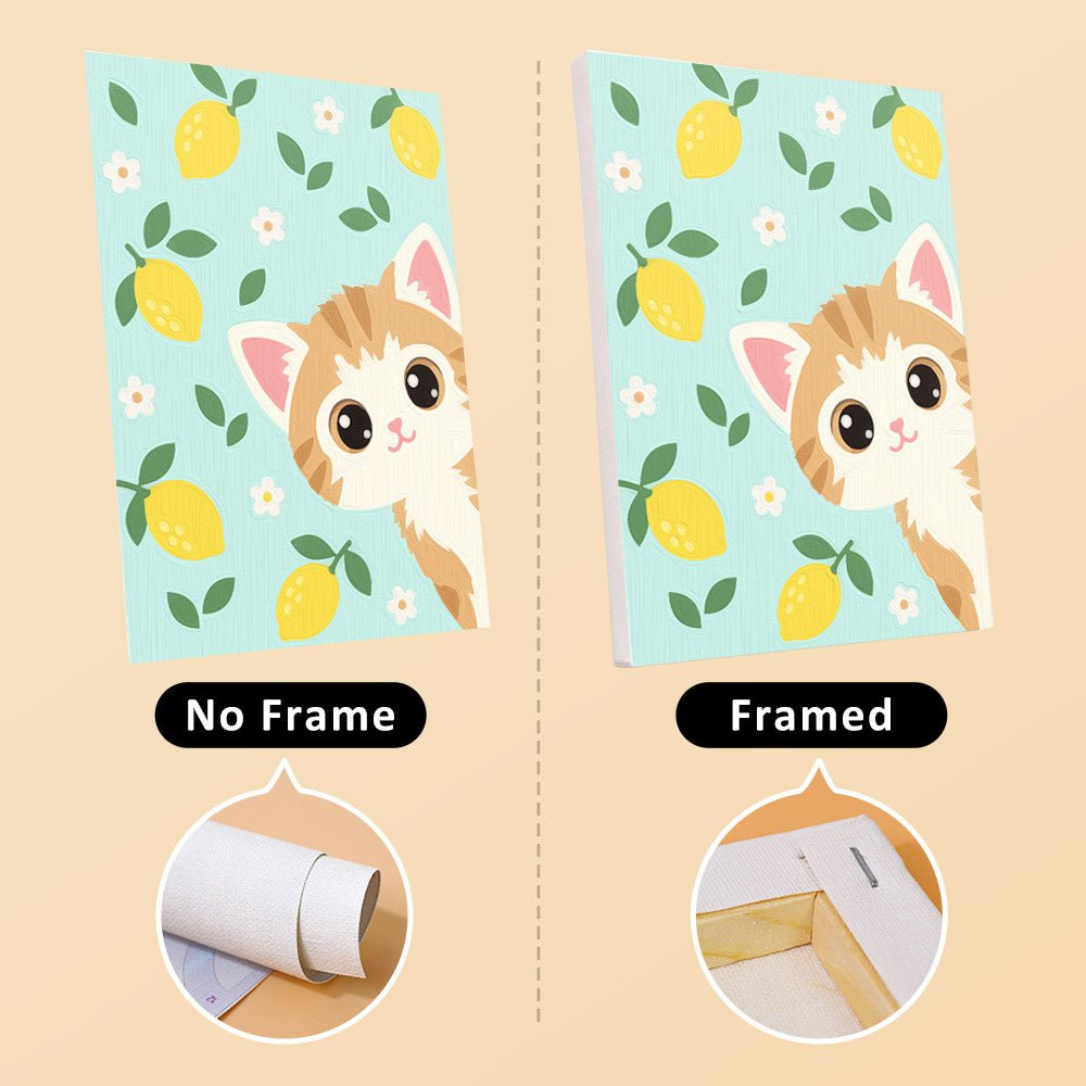 No frame vs. framed canvas