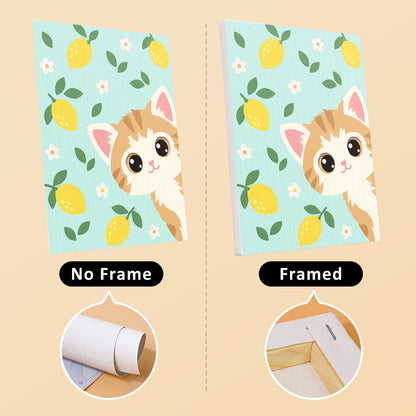 No frame vs. framed canvas