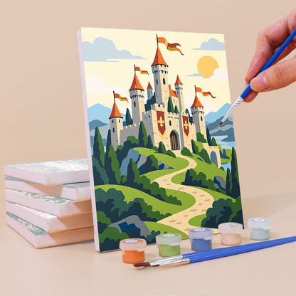 Knights and Castles mini painting set