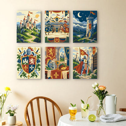 Knights and Castles mini painting set