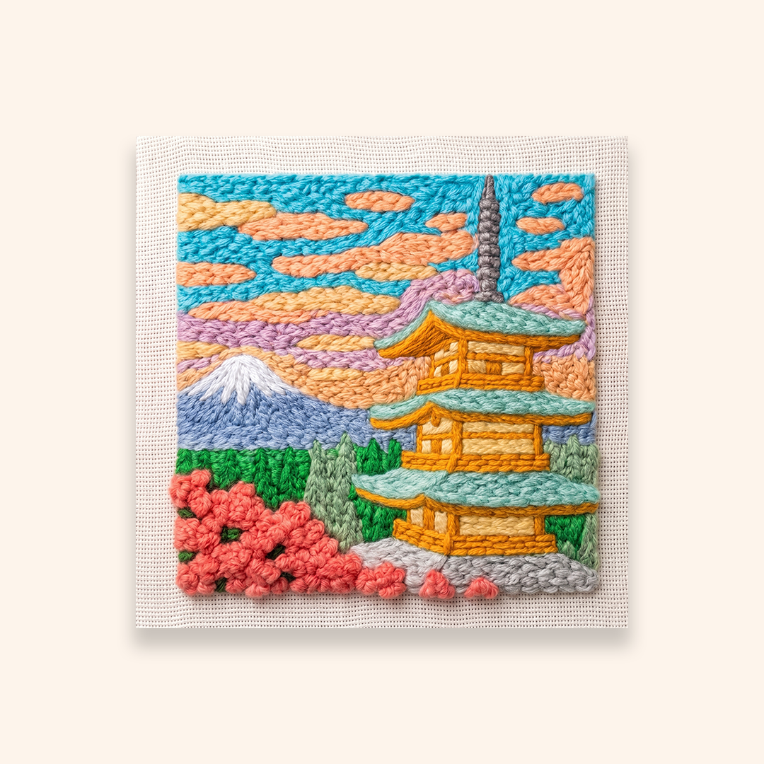 Kyoto Sunset - Square Edition - Judy Paint