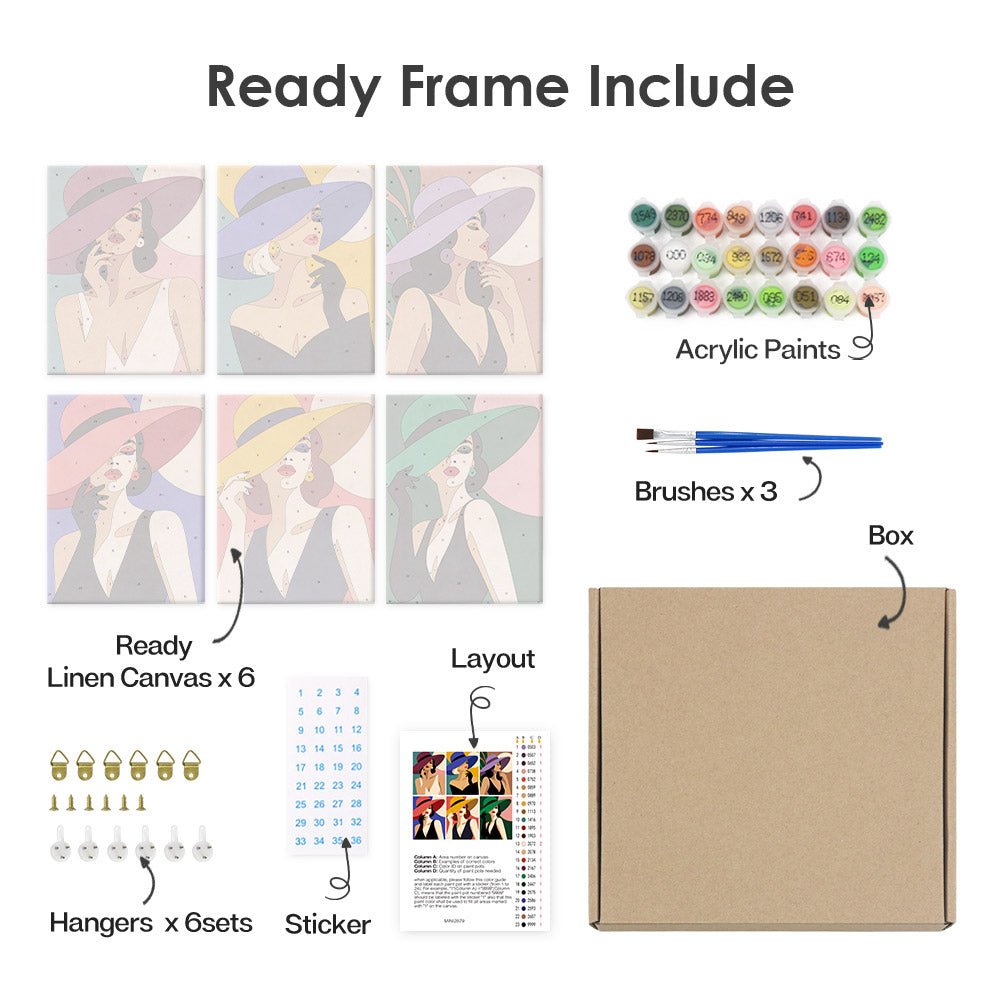 What's included with the framed canvas version