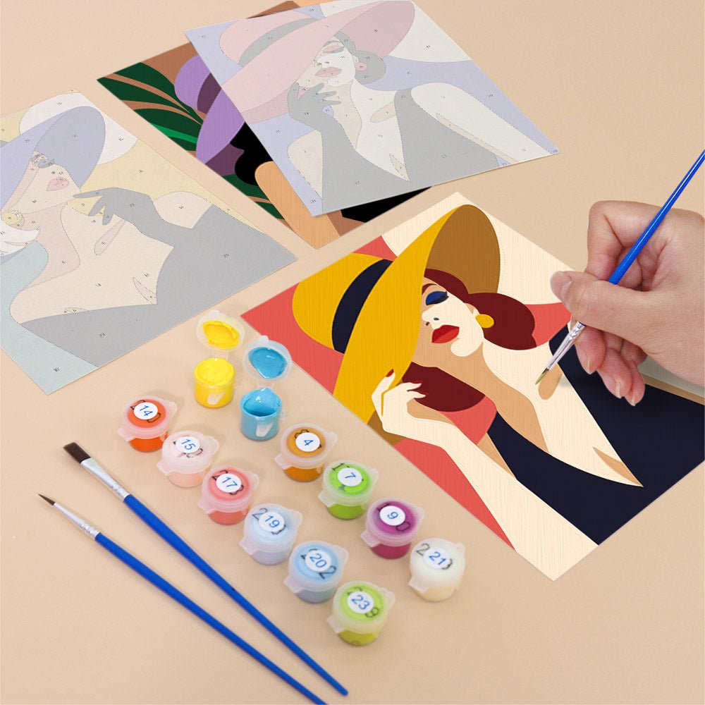 Ladies in Hats mini painting set