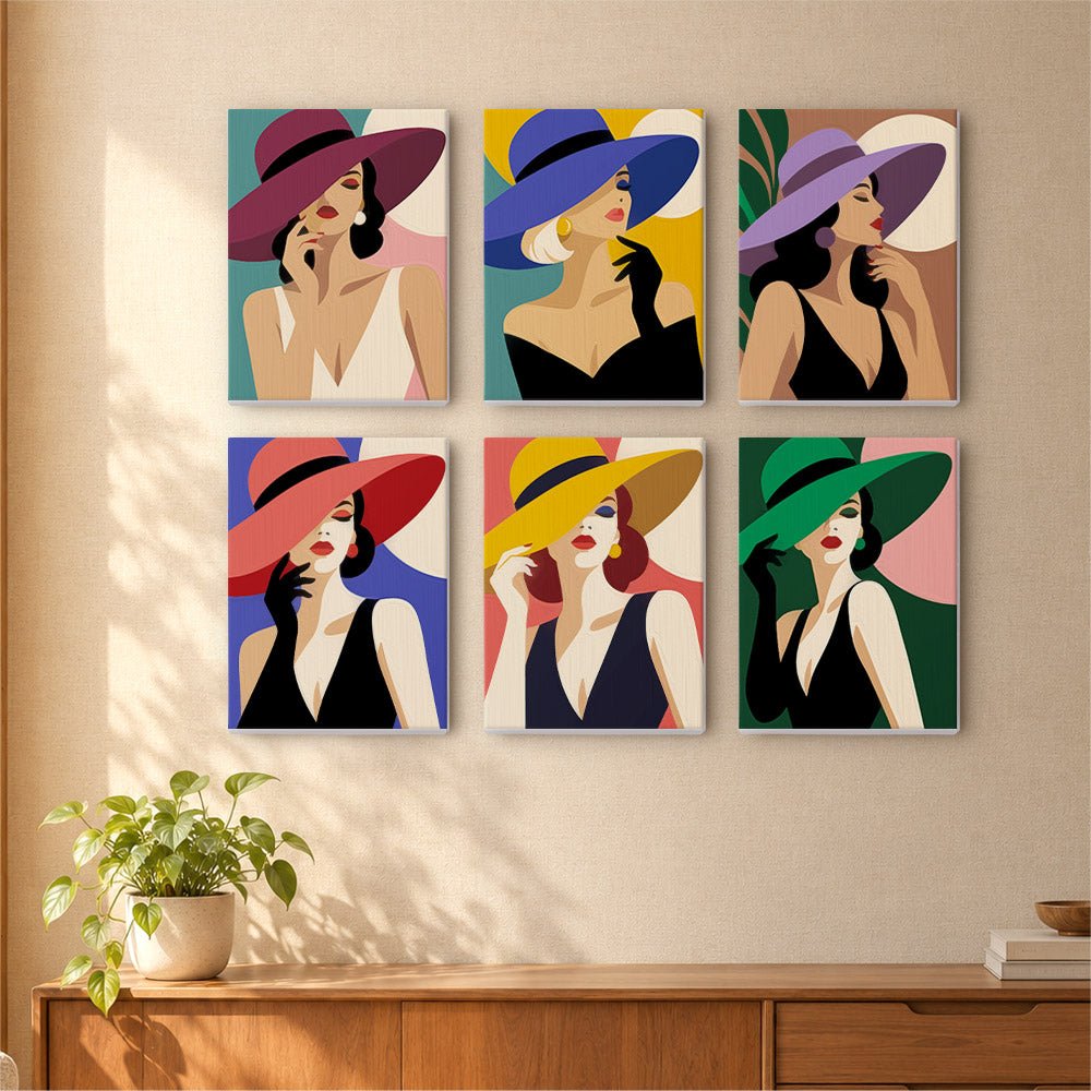 Ladies in Hats mini painting set