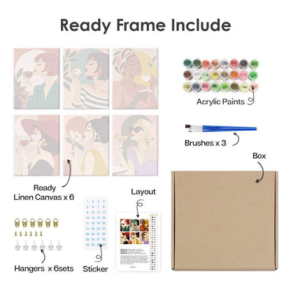 What's included with the framed canvas version