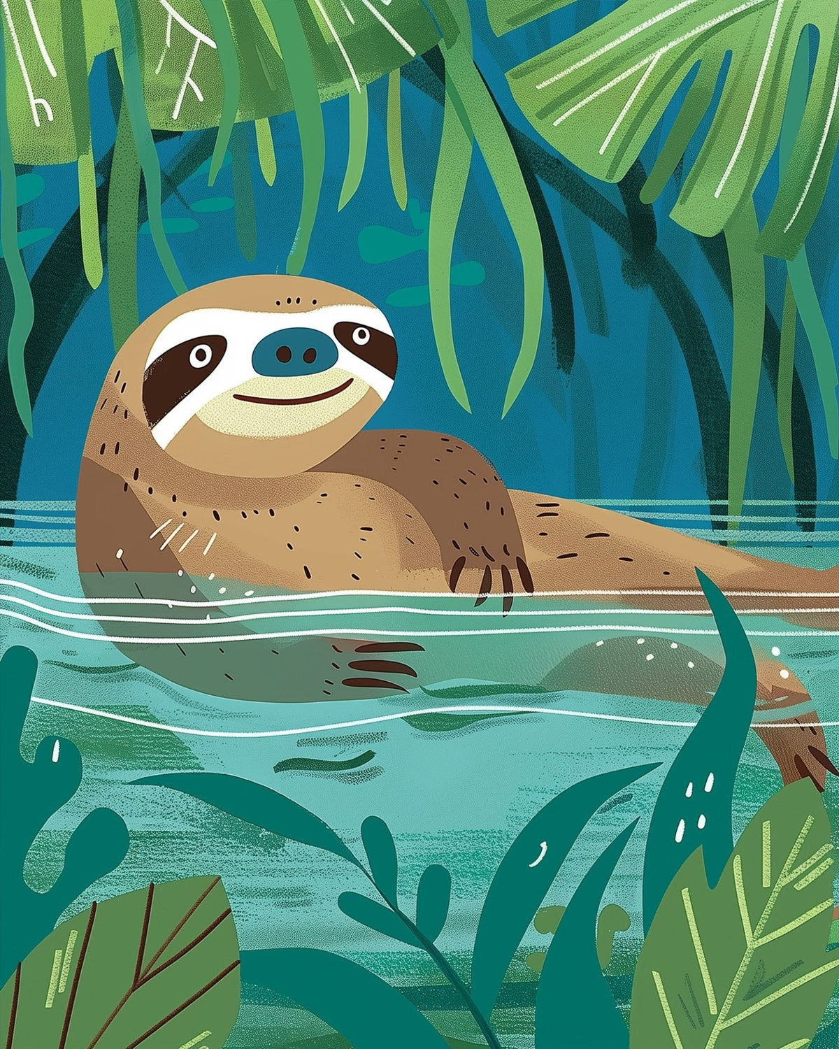 Lazy Sloth Adventure - Kids - Judy Paint