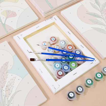 Leaf Abstracts mini painting set