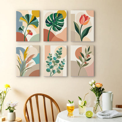 Leaf Abstracts mini painting set