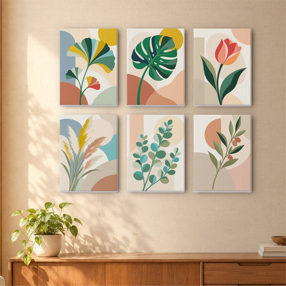 Leaf Abstracts mini painting set