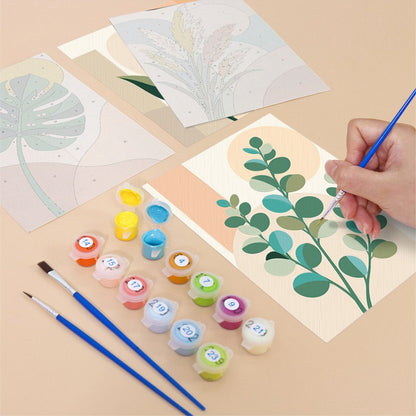 Leaf Abstracts mini painting set