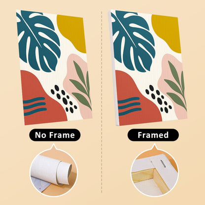 No frame vs. framed canvas