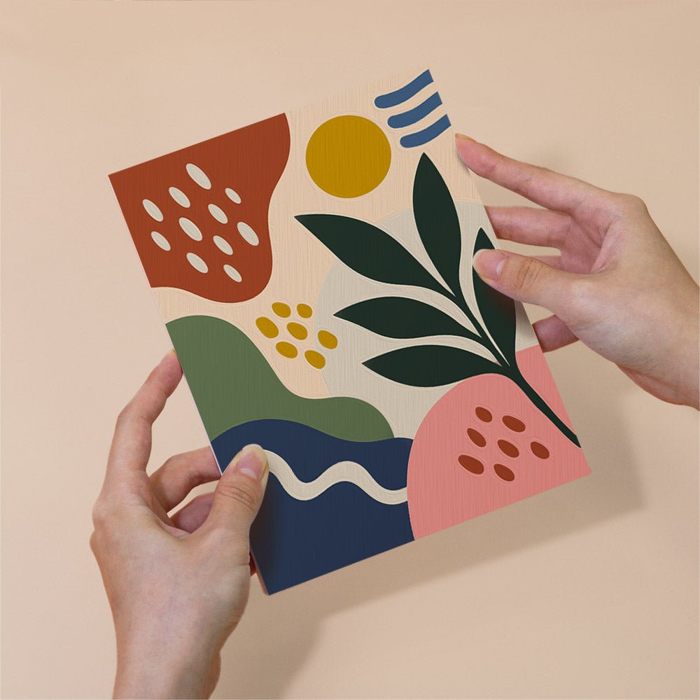 Leaf Collage mini painting set