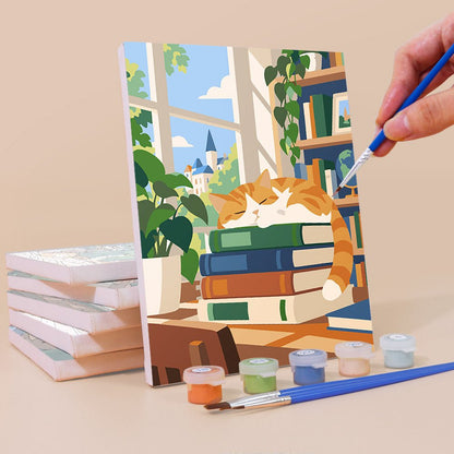 Library Hideaways mini painting set