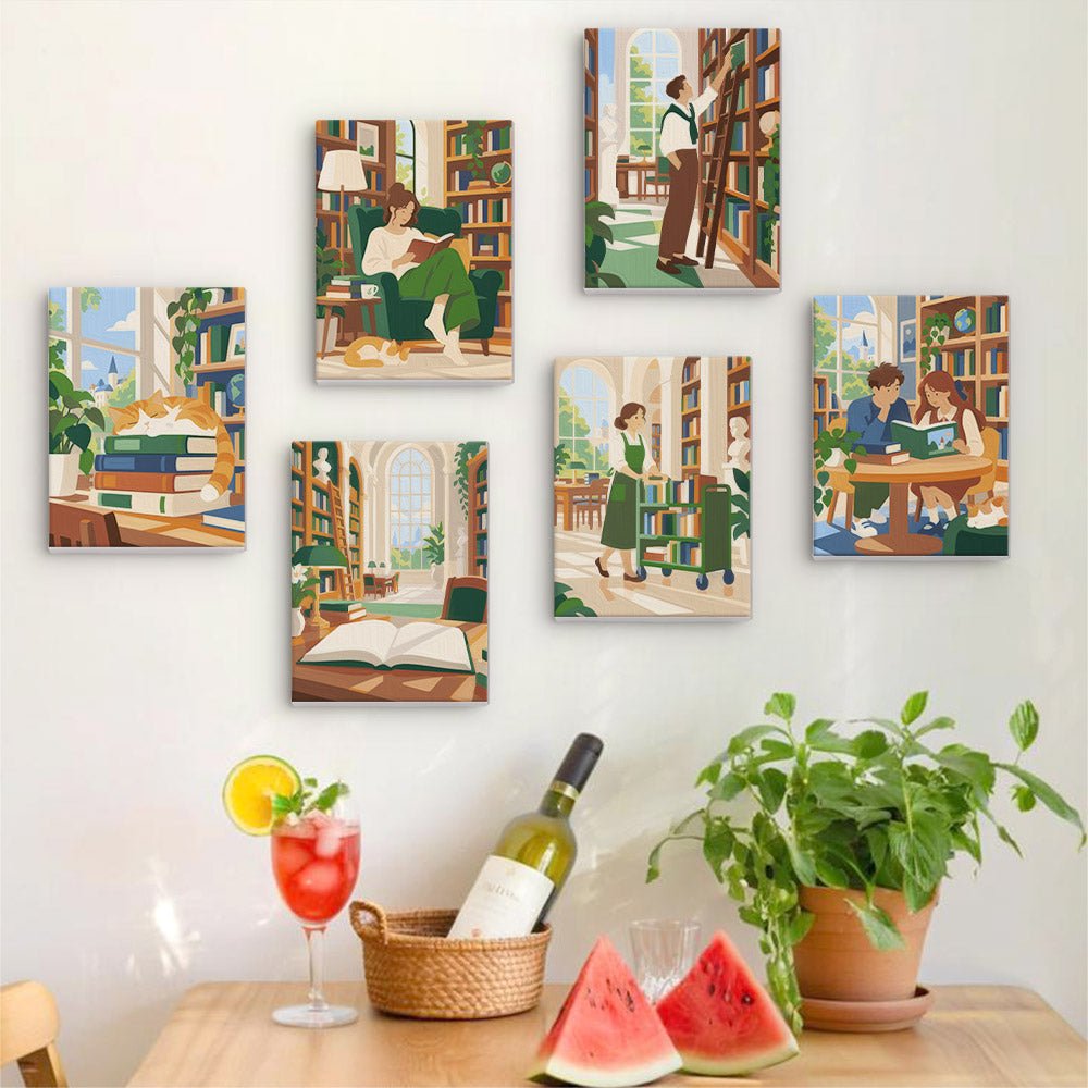 Library Hideaways mini painting set