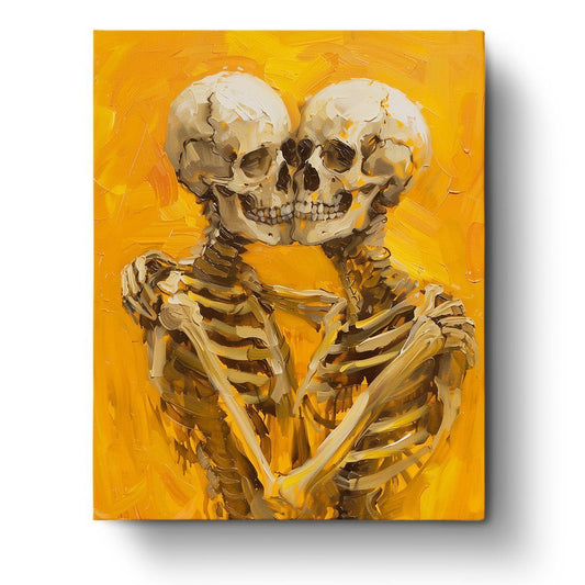 Lifelong Embrace - Skeletons - Judy Paint