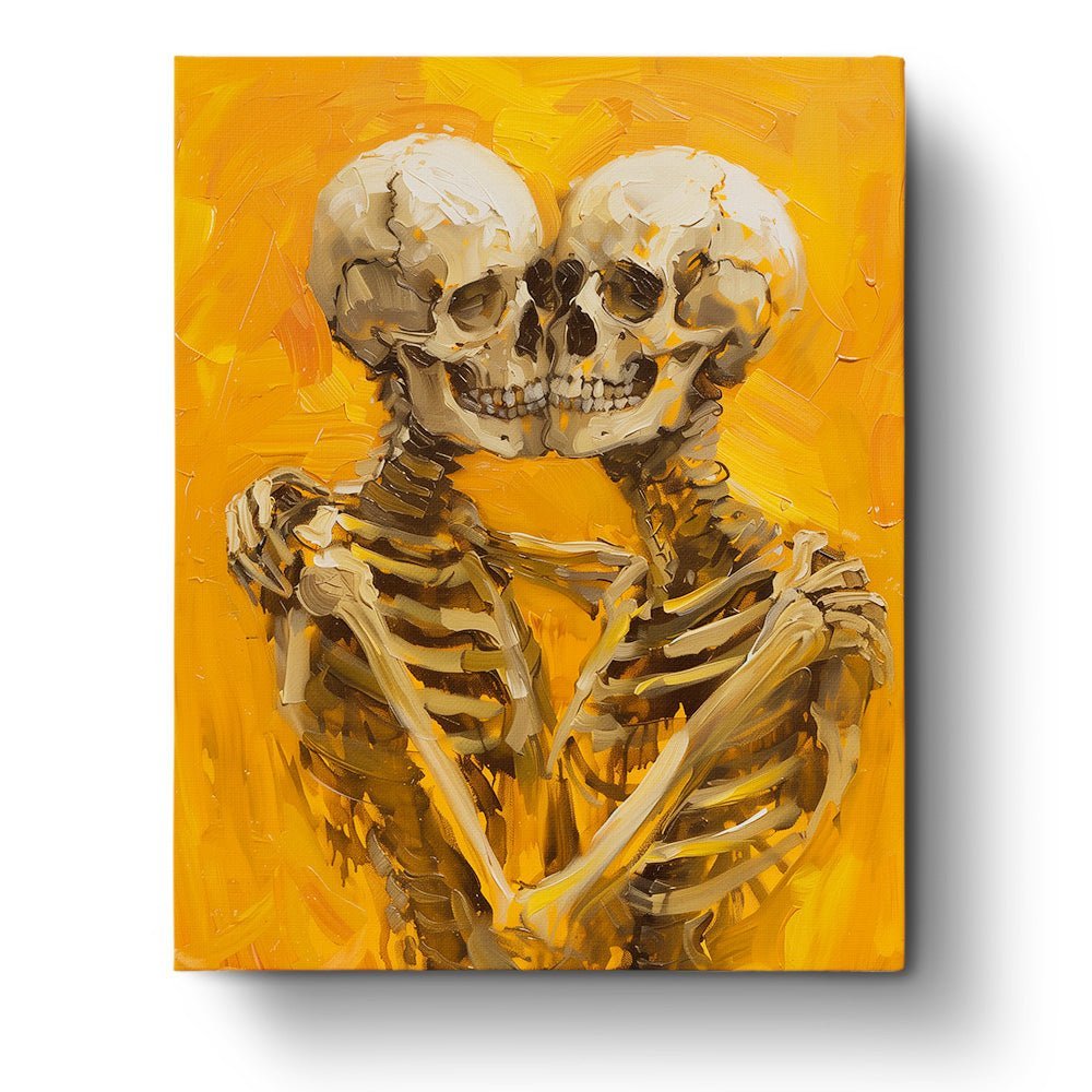 Lifelong Embrace - Skeletons - Judy Paint