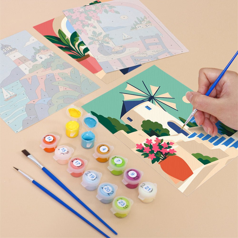 Lighthouse Coast mini painting set