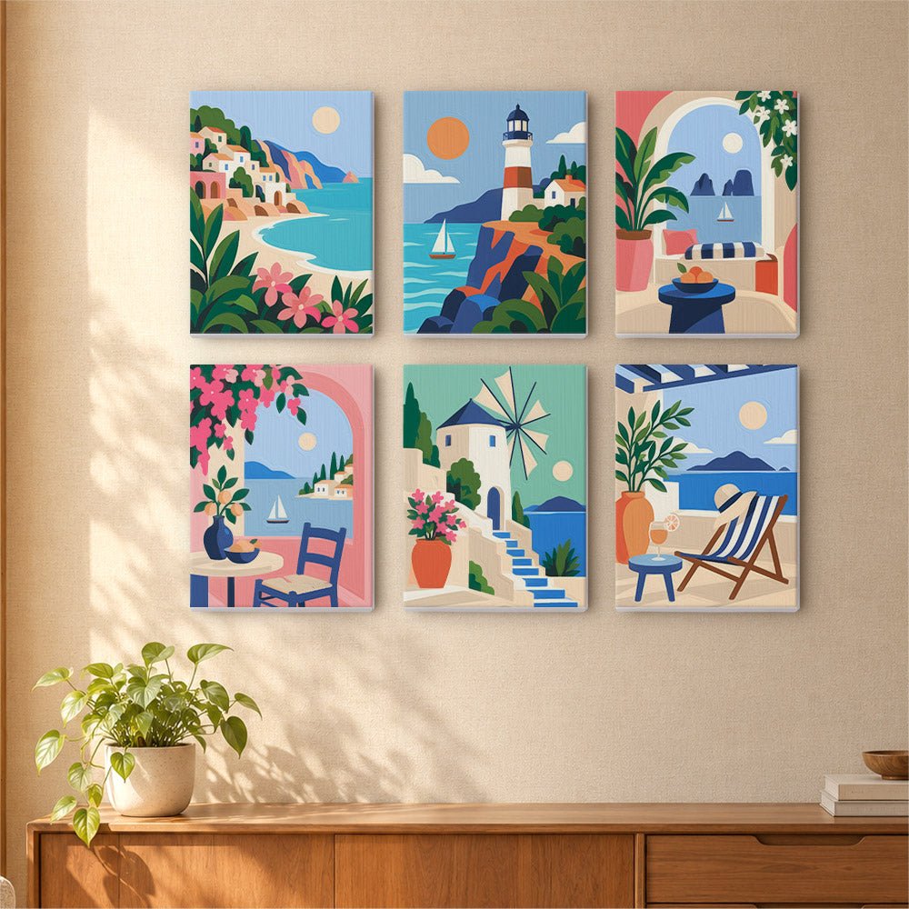 Lighthouse Coast mini painting set
