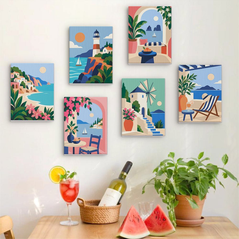 Lighthouse Coast mini painting set