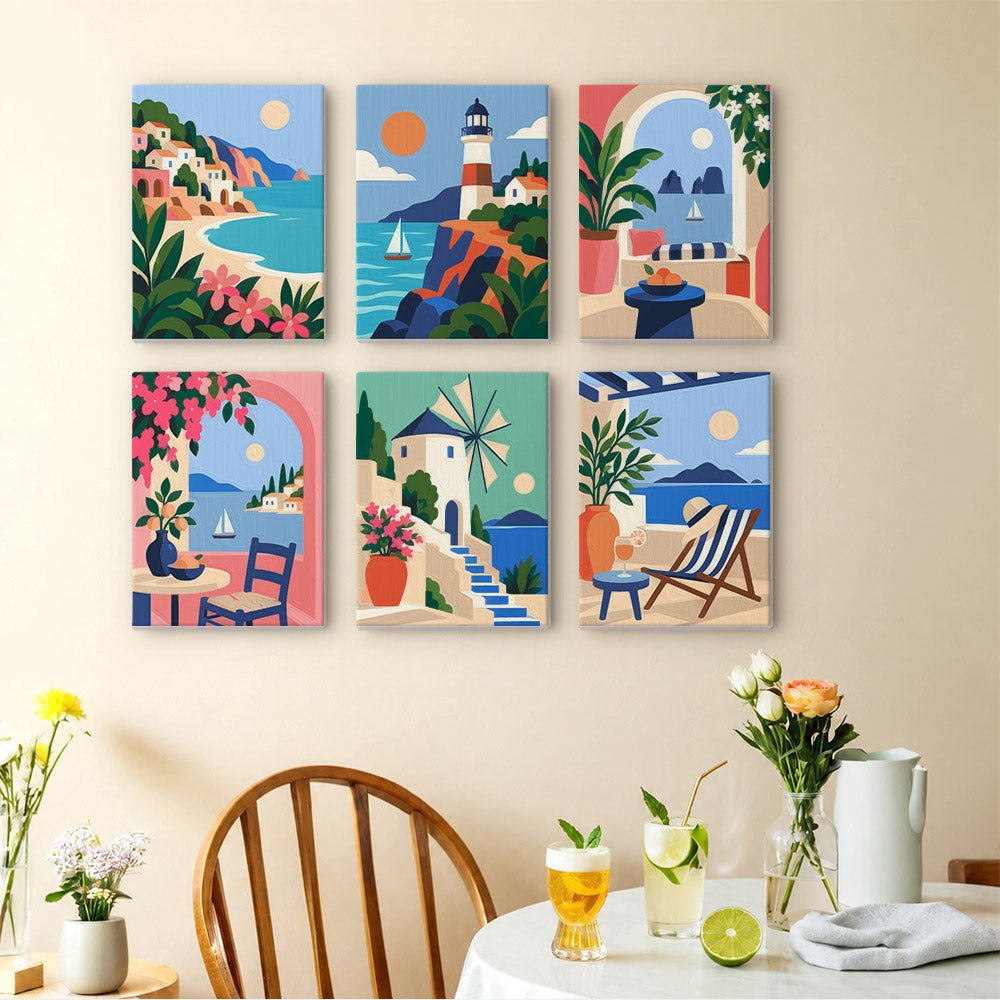 Lighthouse Coast mini painting set
