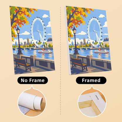 No frame vs. framed canvas