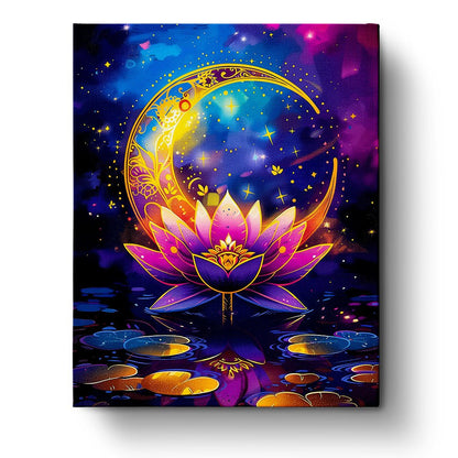Lotus Moon Serenity - Meditation - Judy Paint
