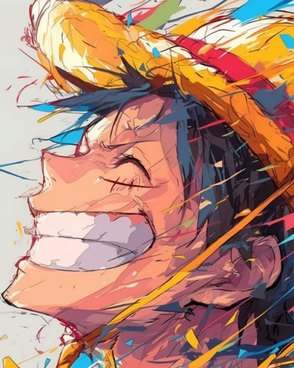 Luffy Joyful Expression - Anime - Judy Paint