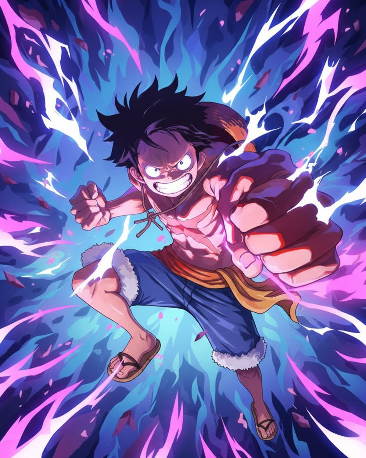 Luffy Power Surge - Anime - Judy Paint