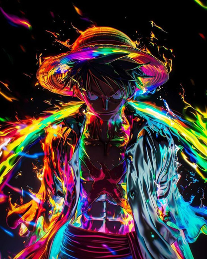 Luffy Vibrant Aura - Anime - Judy Paint