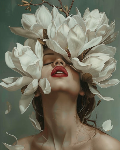 Magnolia Serenity - Floral Women - Judy Paint