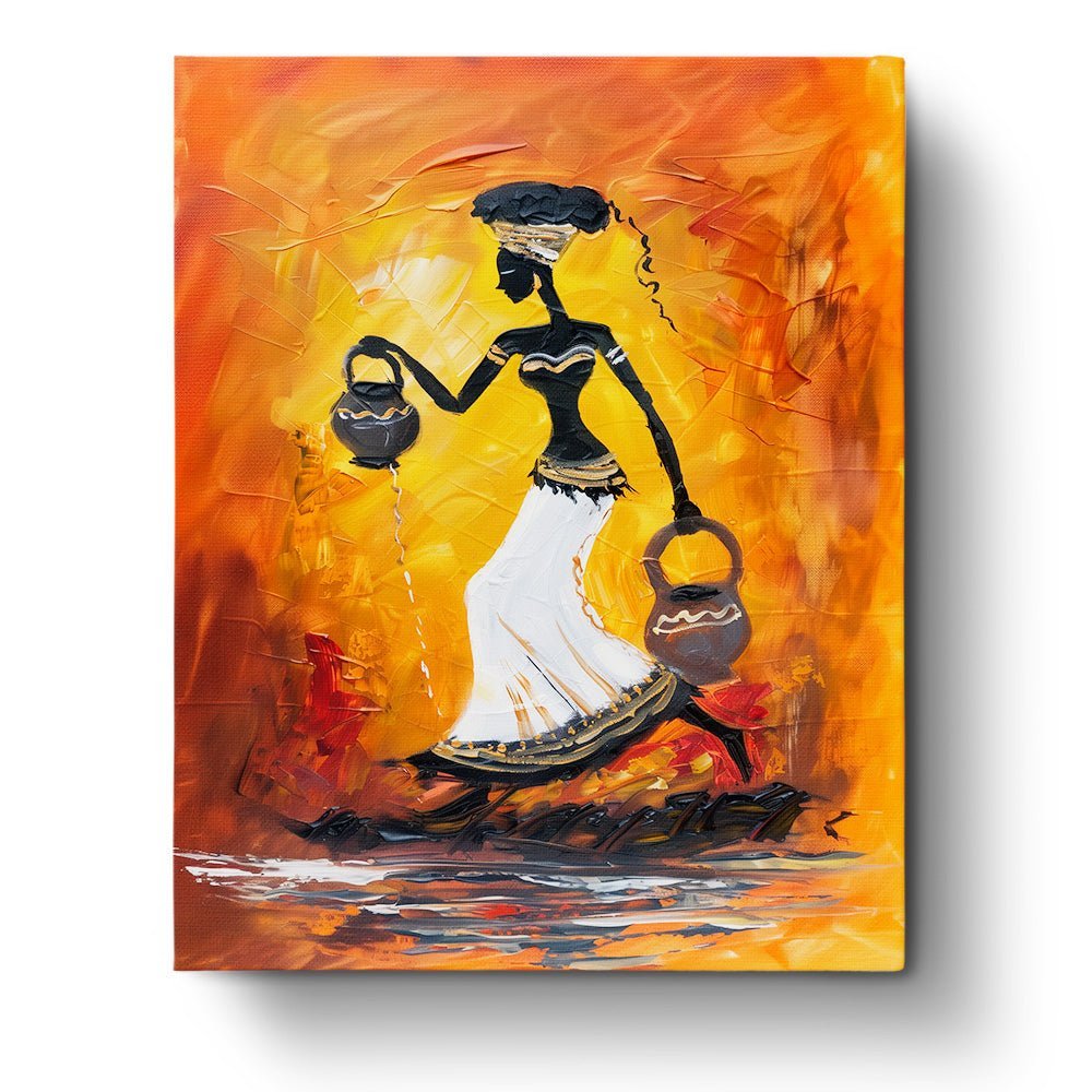 Majestic African Woman with Jugs - Judy Paint