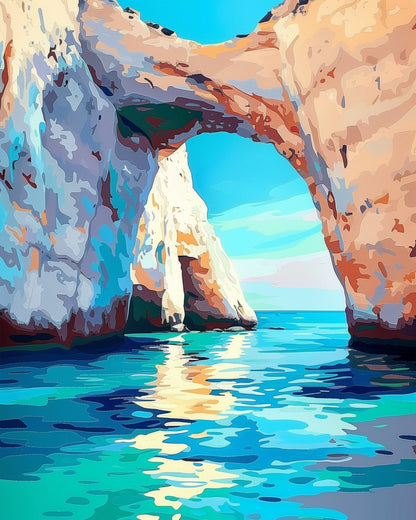 Majestic Coastal Arch - Sea Landscape - Judy Paint