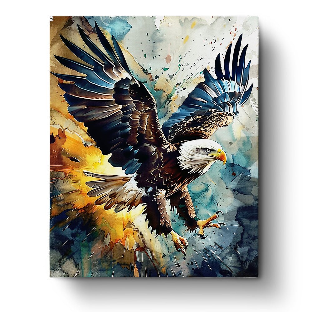 Majestic Eagle in Flight - USA - Judy Paint