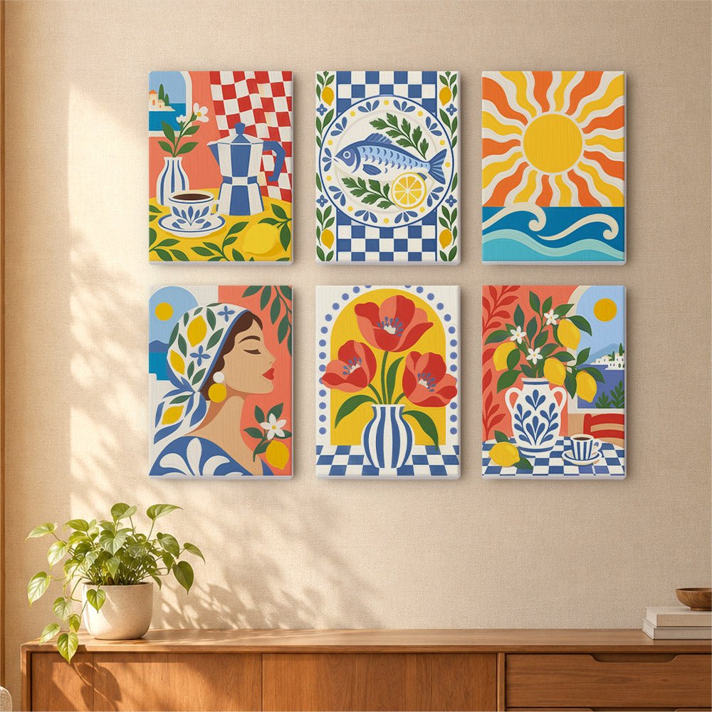 Majolica Summer mini painting set