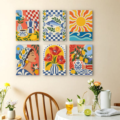 Majolica Summer mini painting set