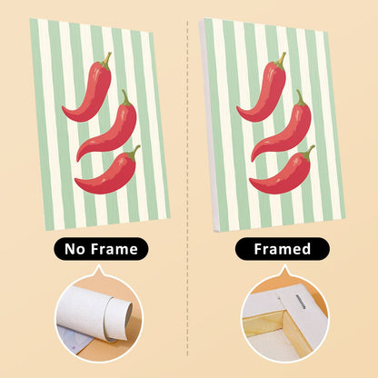 No frame vs. framed canvas
