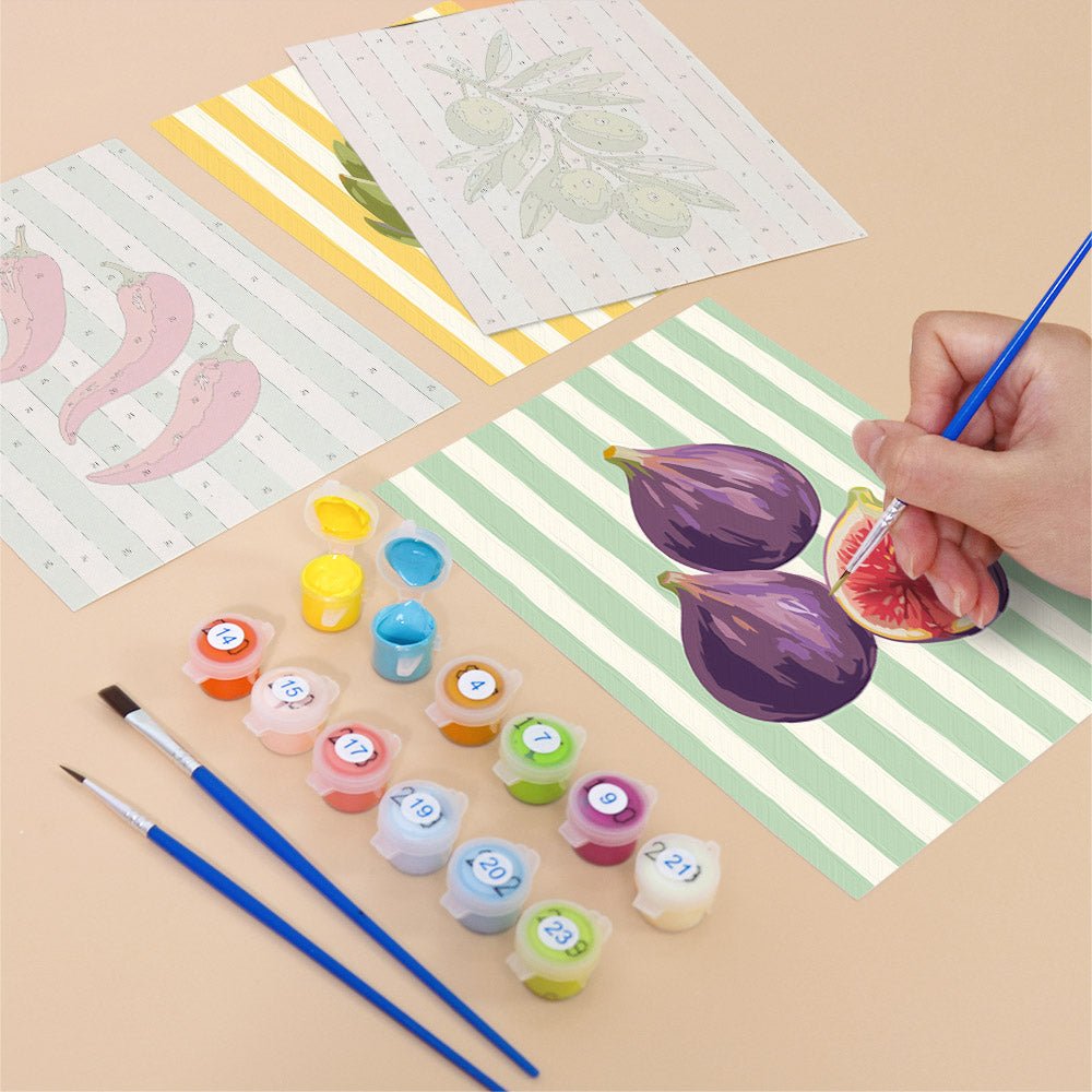 Market Stripes mini painting set