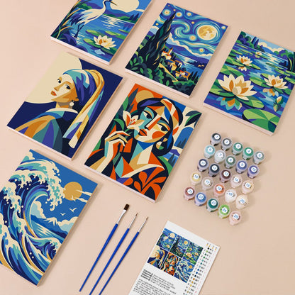 Everything in the Masterpiece Minis mini painting kit