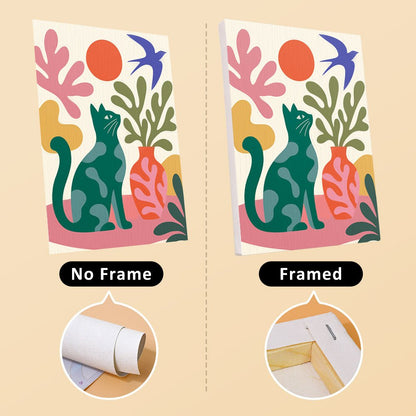 No frame vs. framed canvas