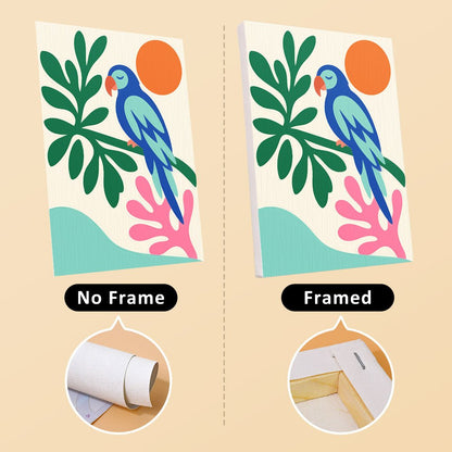 No frame vs. framed canvas