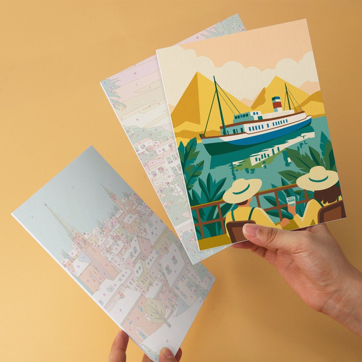Mediterranean Escapes – Set of 6 Mini Paintings - Judy Paint