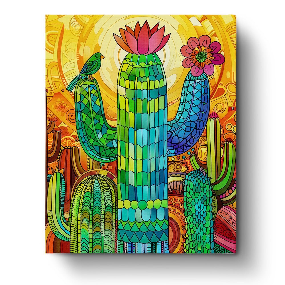 Mexican Cactus Art - Judy Paint