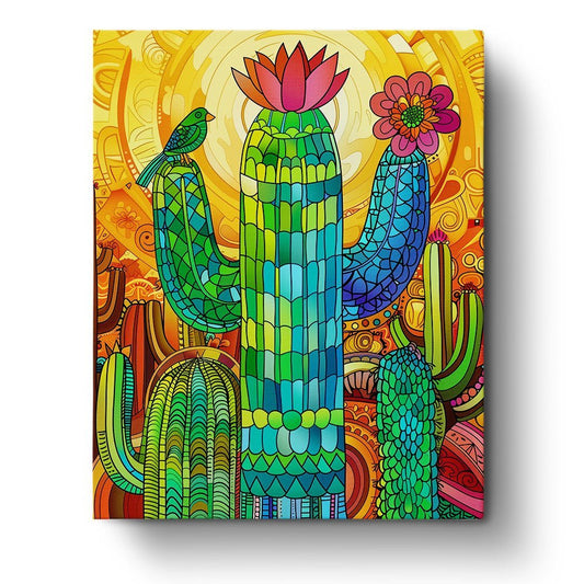 Mexican Cactus Art - Judy Paint
