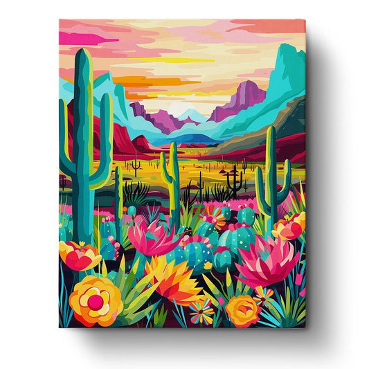 Mexican Cactus Landscape - Judy Paint