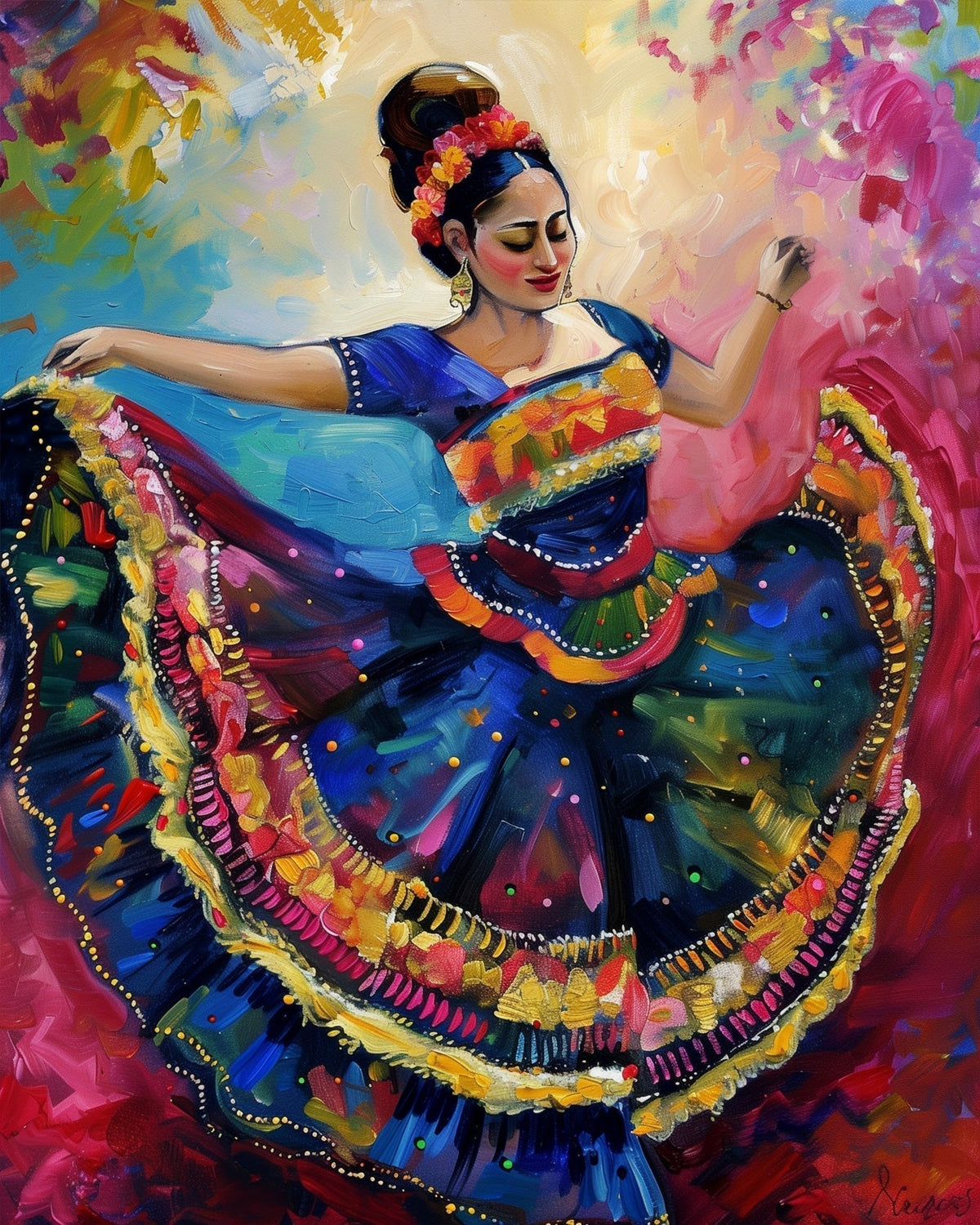 Mexican Folk Dance - Judy Paint