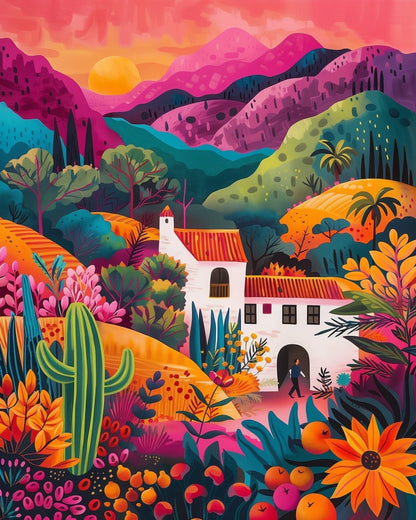 Mexican Landscape - Judy Paint