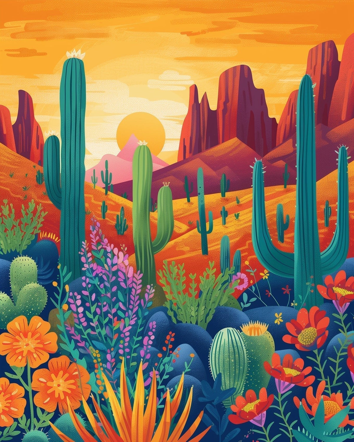 Mexican Landscape - Judy Paint