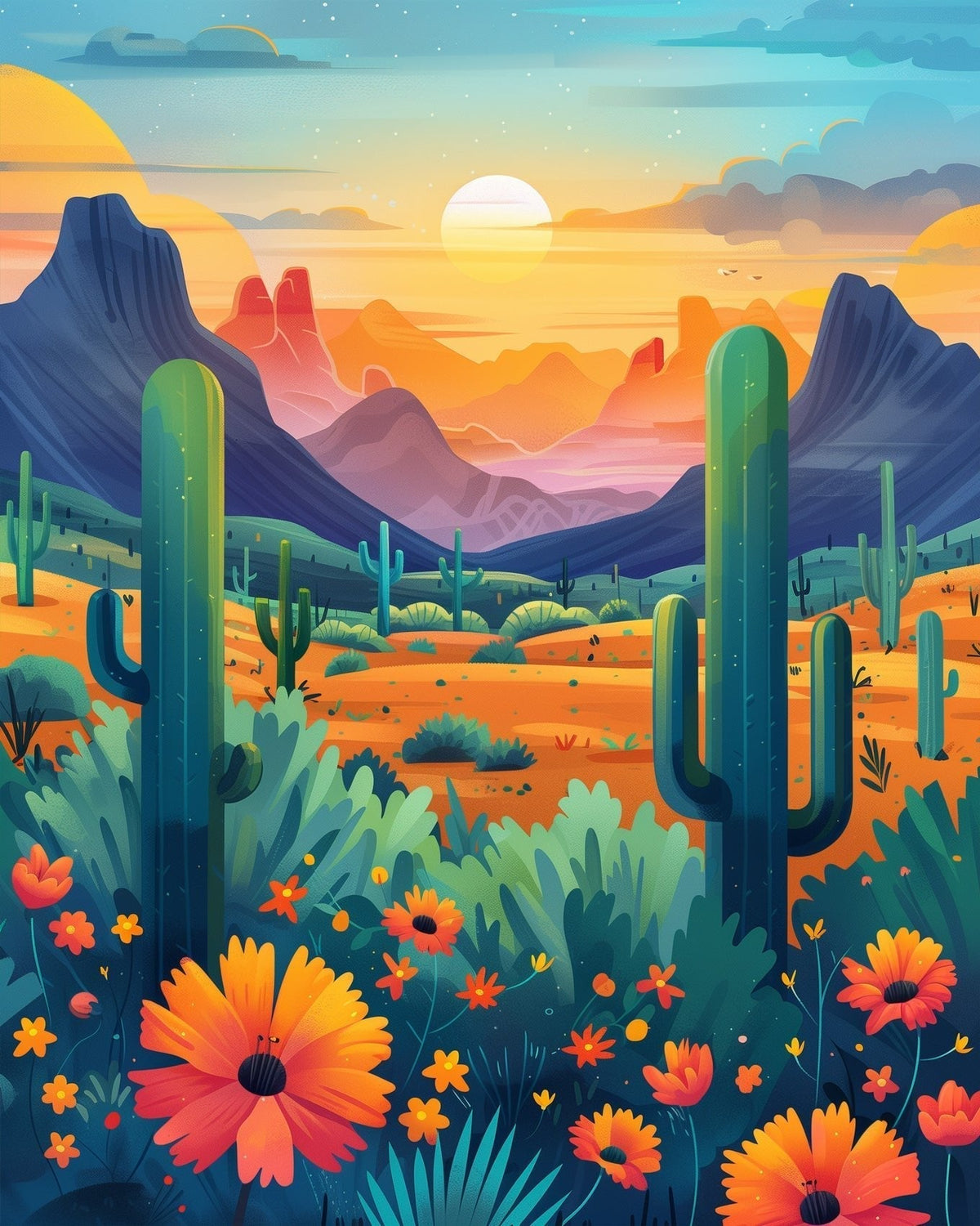 Mexican Landscape - Judy Paint