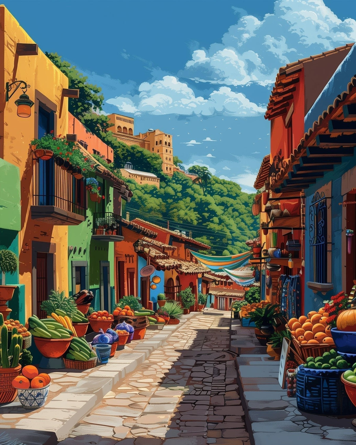 Mexican Mercado (Market) - Judy Paint