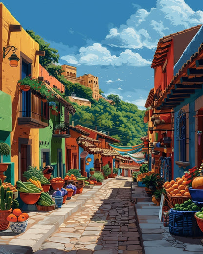 Mexican Mercado (Market) - Judy Paint
